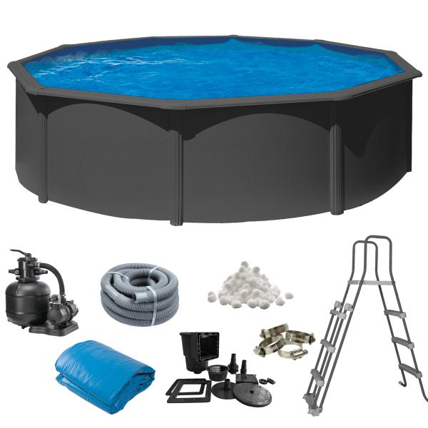 Swim & Fun Classic Pool grå ø460x120cm