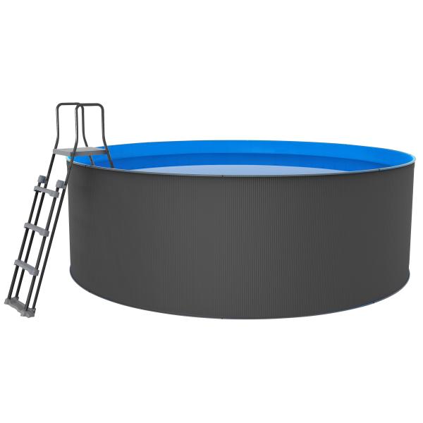 Se Swim & Fun Santorini Pool grå ø460x90cm hos Moreland