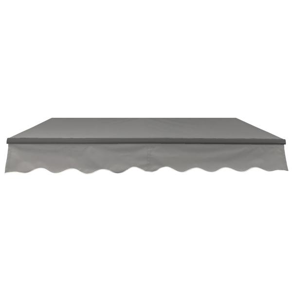 Åben markise 350x250cm grå/antracit