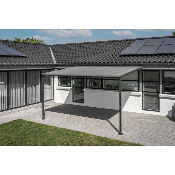 Essence elektrisk pergola markise 400x300cm antracit/antracit