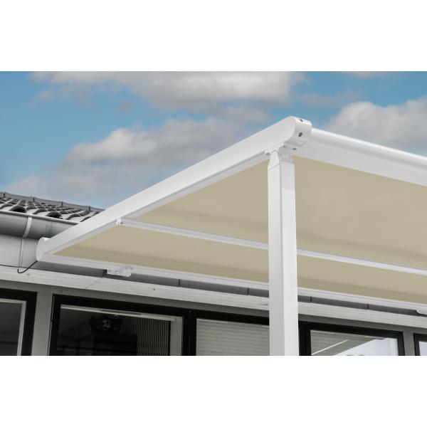 Essence elektrisk pergola markise 400x300cm hvid/creme