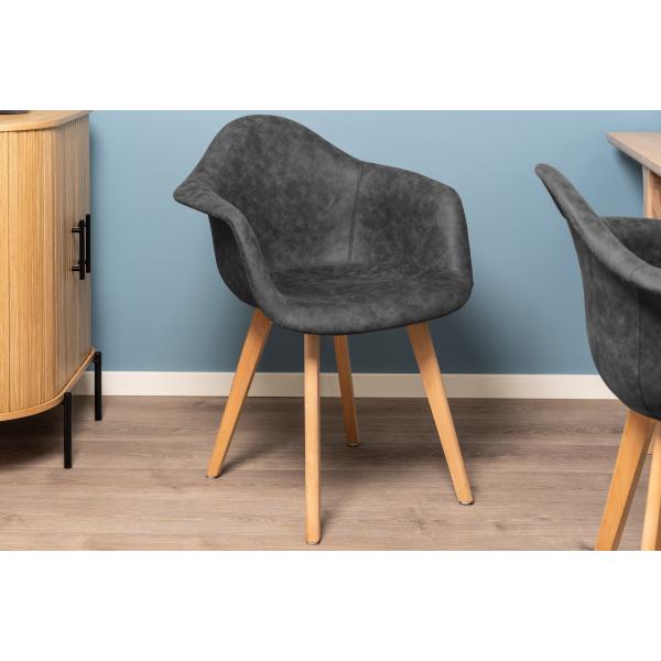 Lucas suede mørkegrå