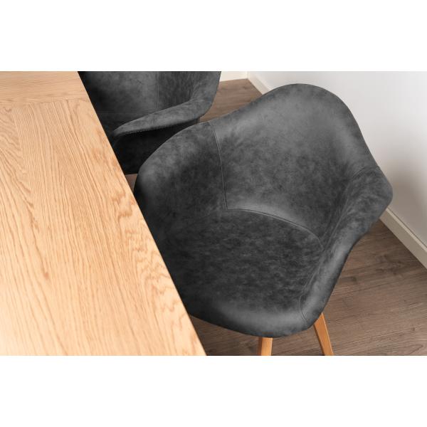 Lucas suede mørkegrå