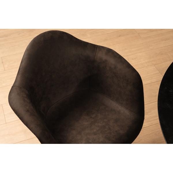 Lucas suede mørkebrun/natur