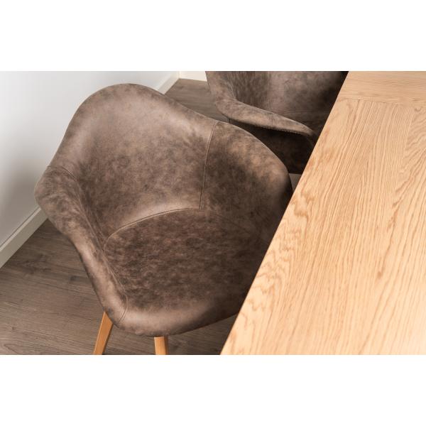 Lucas suede brun/natur