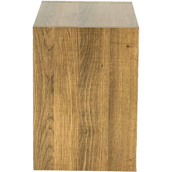 Drammen væghængt valnød 35,4x35,4x25cm