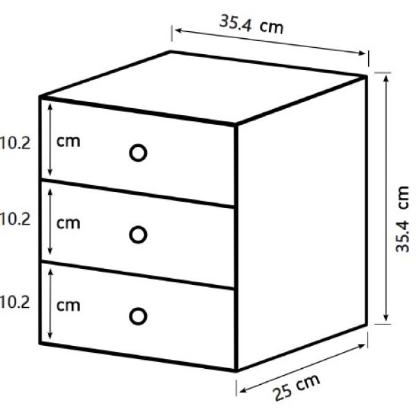 Drammen væghængt natur 35,4x35,4x25cm