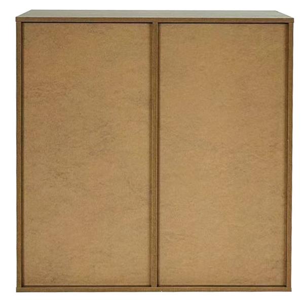 Drammen væghængt valnød 69,6x69,6x38cm