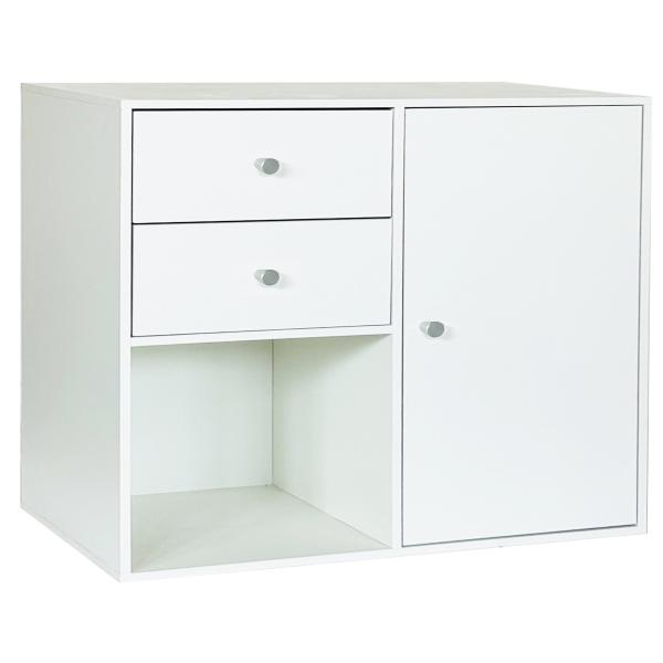 Drammen væghængt hvid 69,6x69,6x38cm
