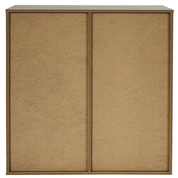 Drammen væghængt valnød 69,6x69,6x38cm