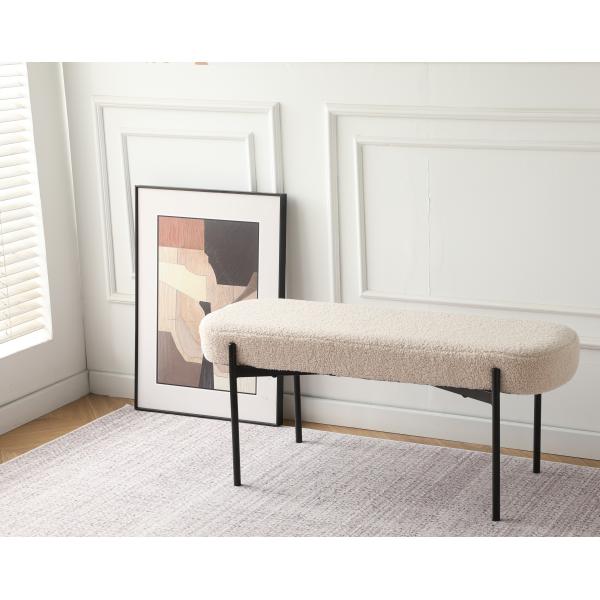 Amalie teddystof beige