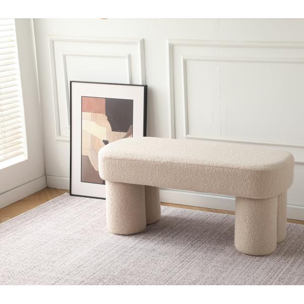 Ylva teddystof beige