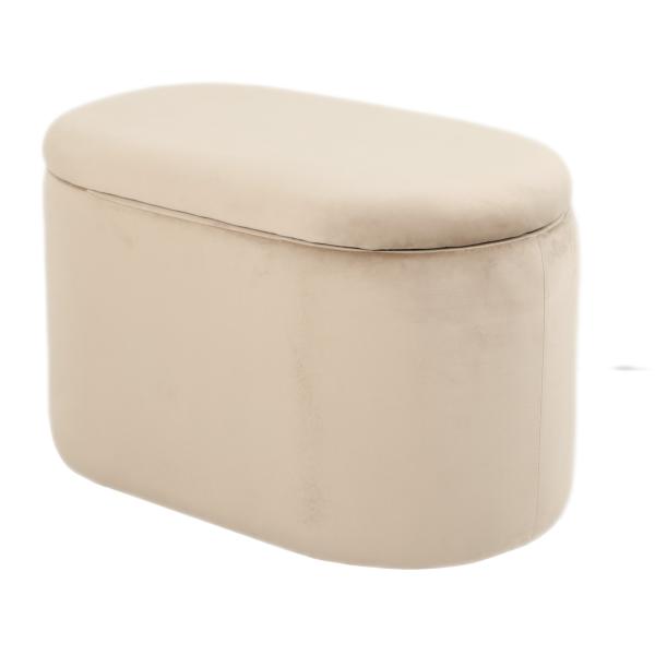 Aranda med opbevaring velour beige