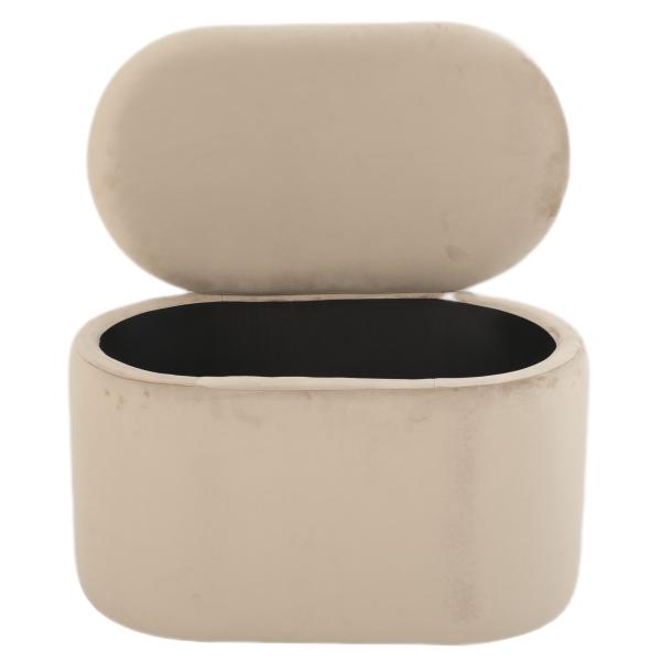 Aranda med opbevaring velour beige