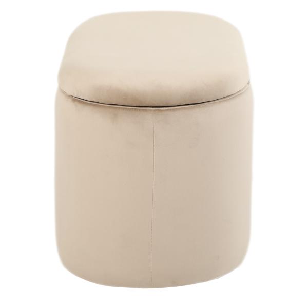 Aranda med opbevaring velour beige