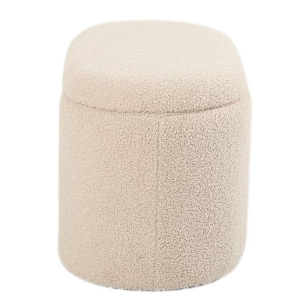 Aranda med opbevaring teddystof beige 