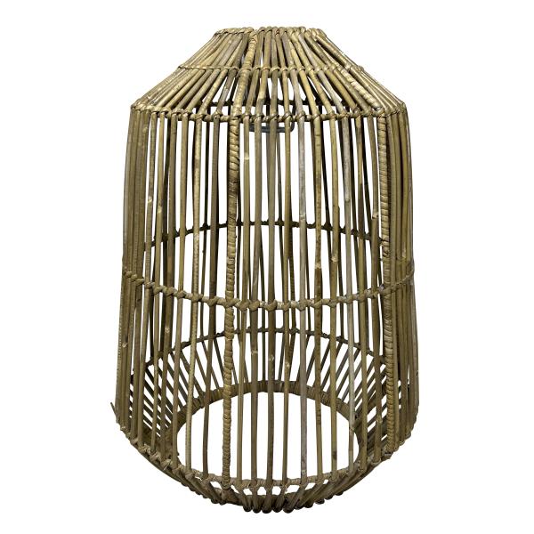 Lampeskærm natur kubu rattan ø38cm