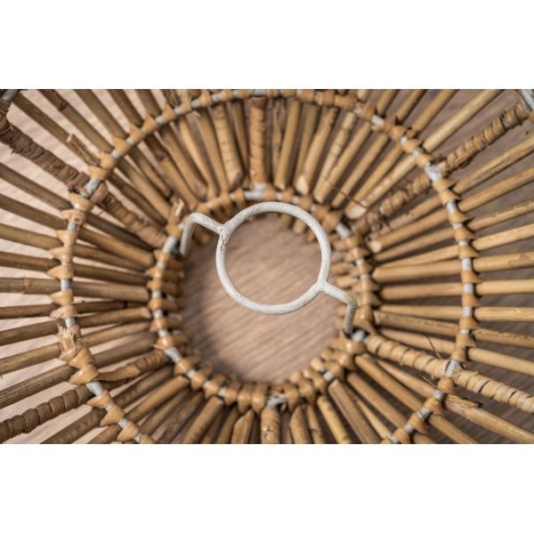Lampeskærm natur kubu rattan ø38cm