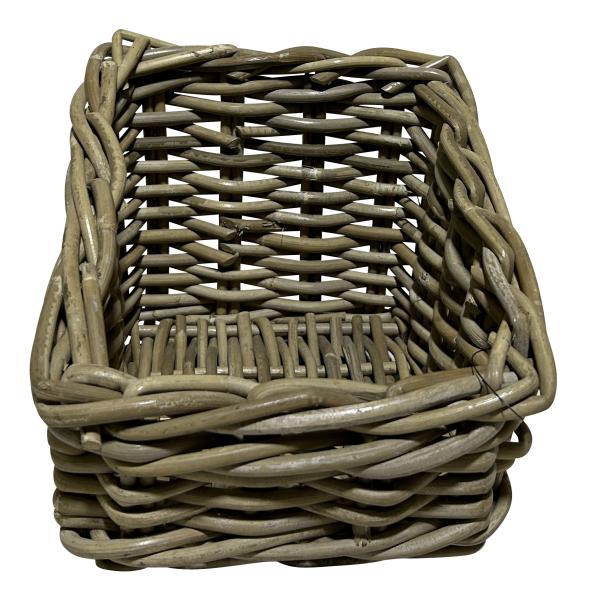 Kurv til opbevaring kubu rattan