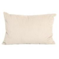 Pude fløjl beige 60x40cm
