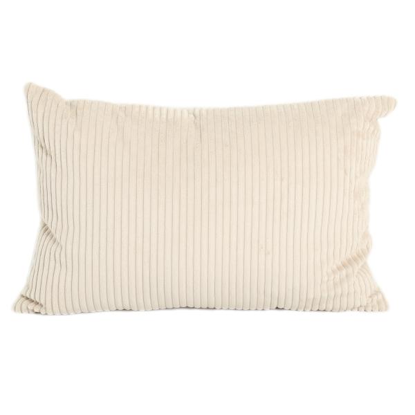 Pude fløjl beige 60x40cm