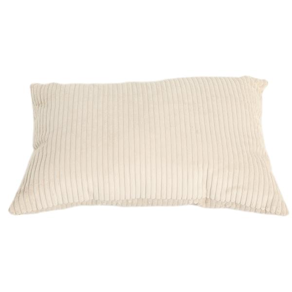 Pude fløjl beige 60x40cm