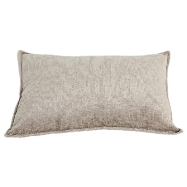 Pude velour gråbrun 60x40cm