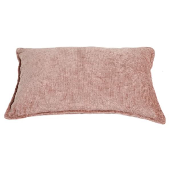 Pude velour rosa 60x40cm