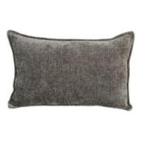 Pude velour grå 60x40cm