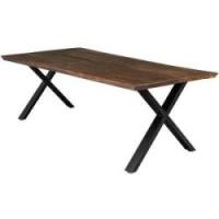 Firenze med krydsben 220x95x74cm eg smoked/sort