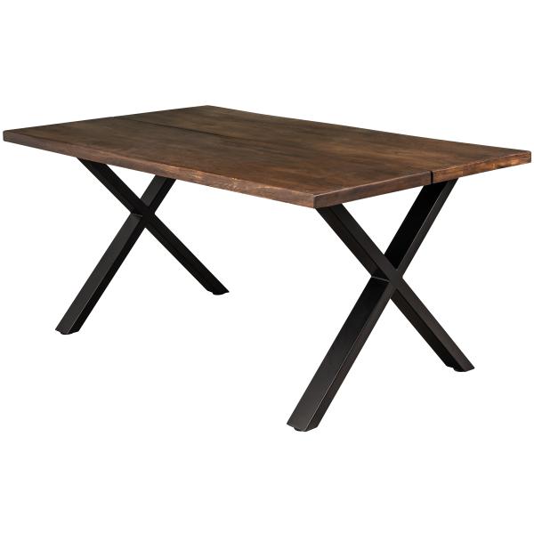 Firenze med krydsben 160x95x74cm eg smoked/sort