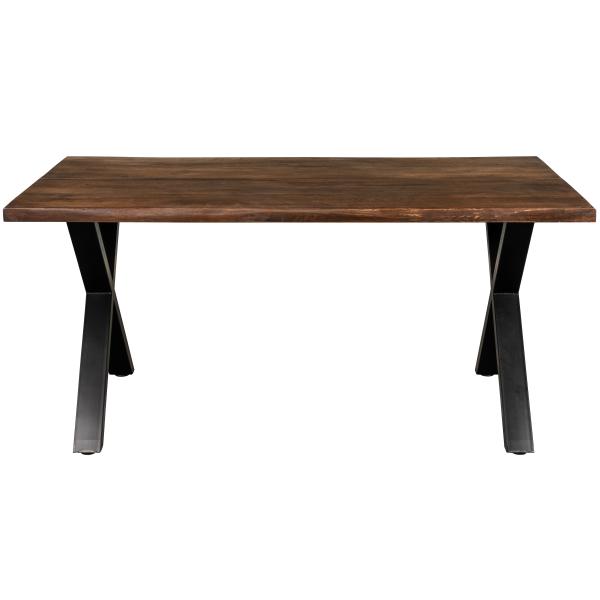 Firenze med krydsben 160x95x74cm eg smoked/sort