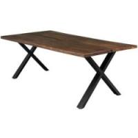 Firenze med krydsben 200x95x74cm eg smoked/sort