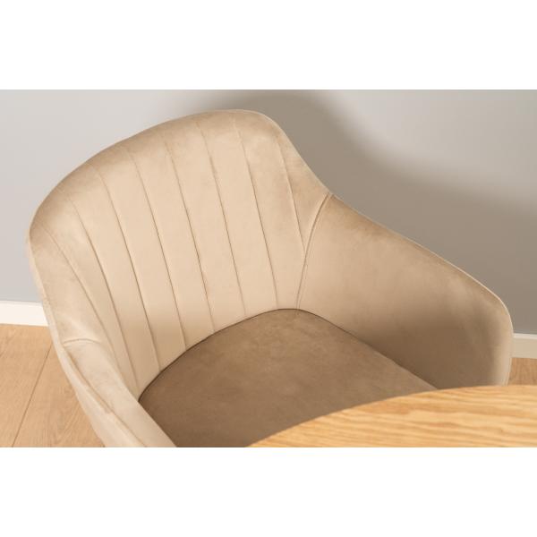 Alberte velour beige