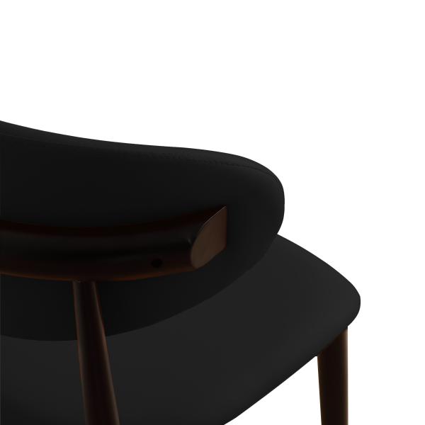 Martha kunstlæder sort/træ sort