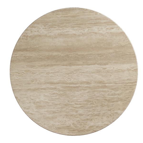 Saline spisebord marmor/træ natur ø100cm