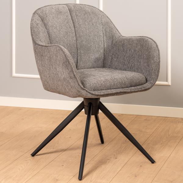 Julie med drejefunktion stof lysegrå