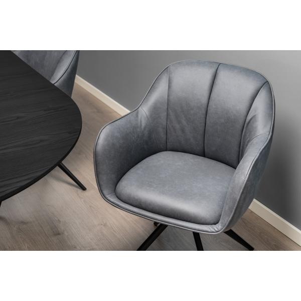 Julie med drejefunktion suede grå