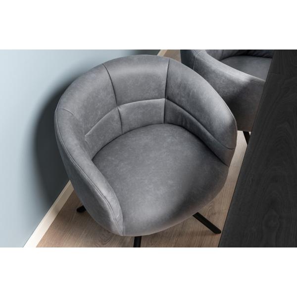 Silje med drejefunktion suede grå