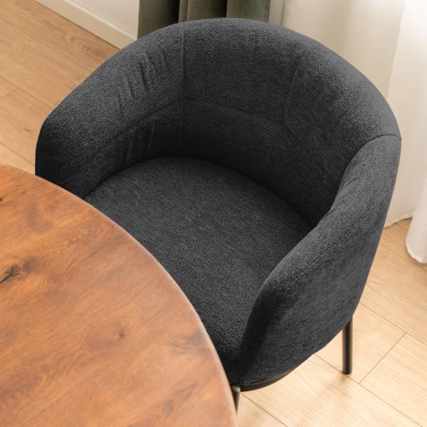 Silje stof mørkegrå