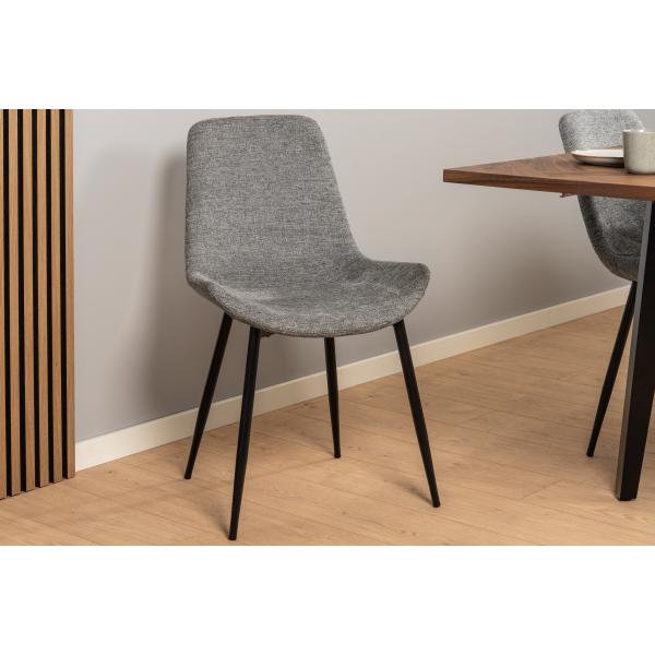 Karla stof mørkegrå