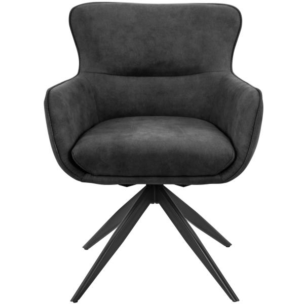 Ane med drejefunktion suede sort