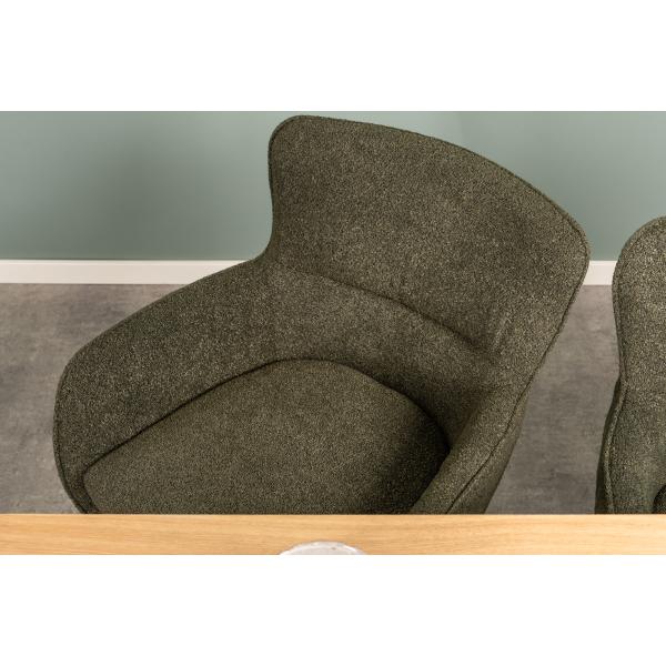 Ane med drejefunktion teddy mørkegrøn