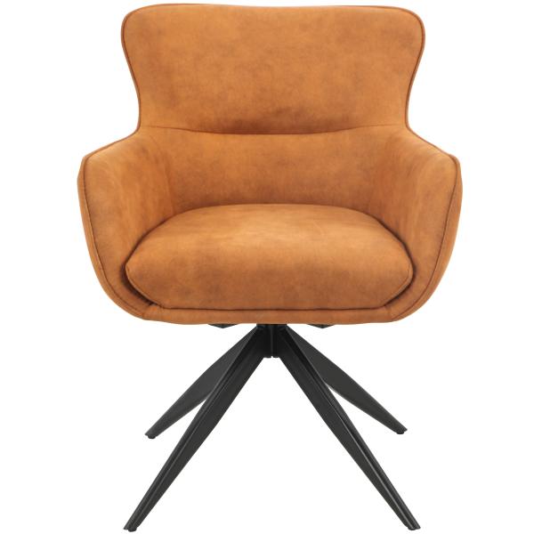 Ane med drejefunktion suede cognac