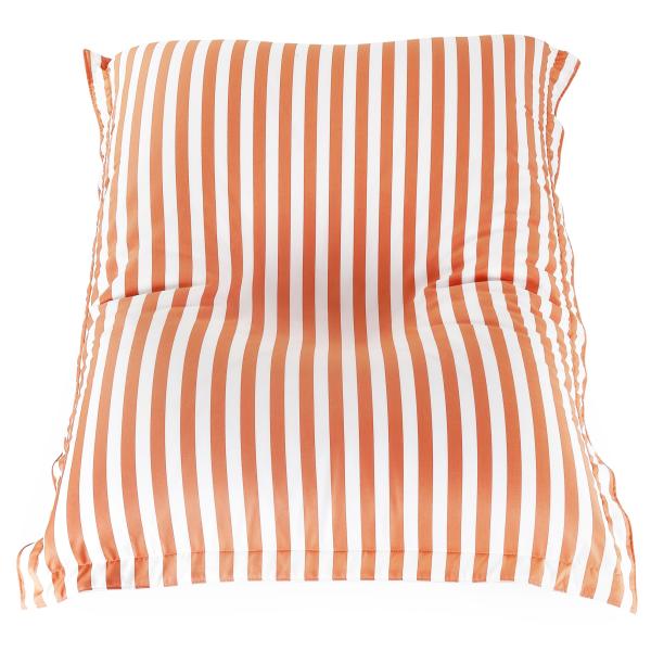 Vandtæt udendørsmadras orange/hvid