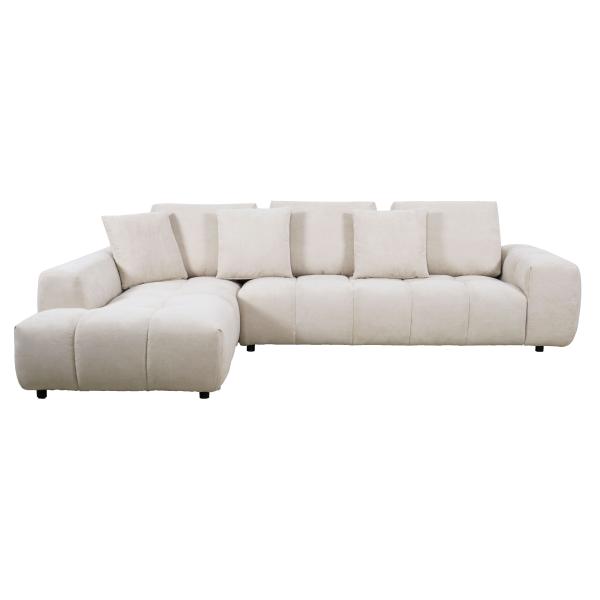 Madison venstrevendt plys beige