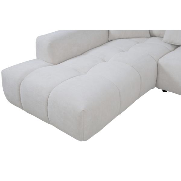 Madison venstrevendt plys beige