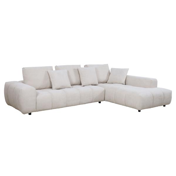Madison højrevendt plys beige