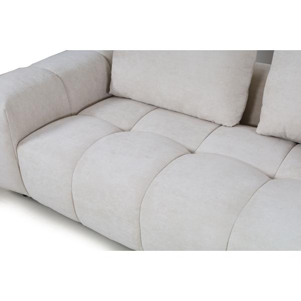 Madison højrevendt plys beige
