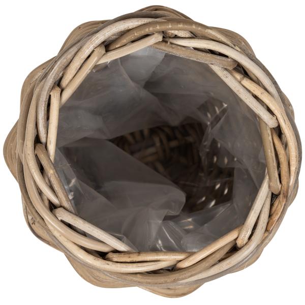 Kurv rund kubu rattan ø20x20cm